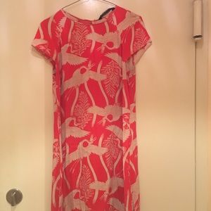 Vintage Japanese kimono inspired Zara crane dress